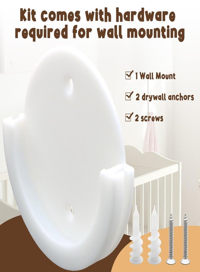 Terixe Wall Mount for Nanit, Wall Mount Bracket Compatible with Nanit Flex Multi-Stand - Round, White, Easily Fixes The Monitor to The Wall - Image 3